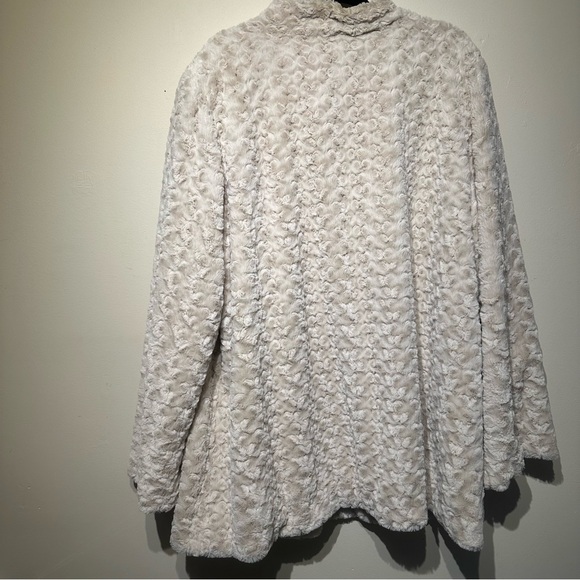 Dennis by Dennis Basso Faux Fur Rosette Coat - Picture 12 of 12